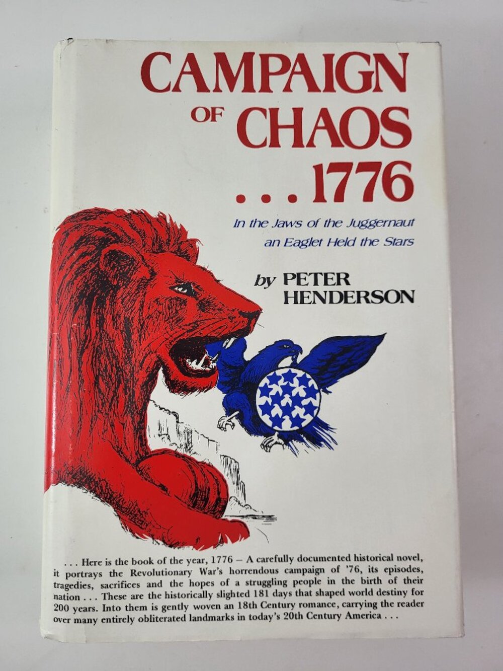 Campaign of Chaos... 1776 by Peter Henderson Signed First Limited Edition